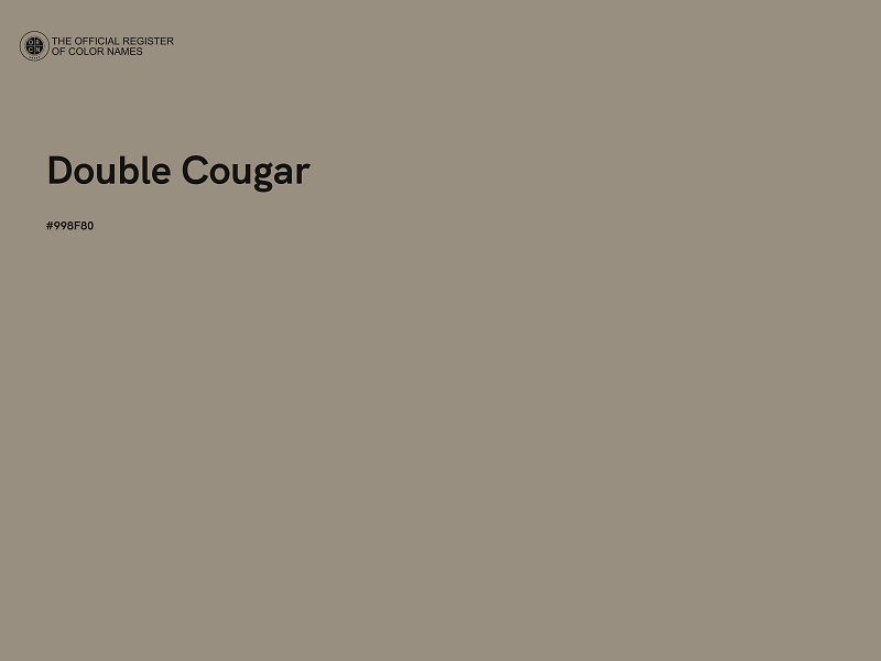 #998F80 - Double Cougar color image