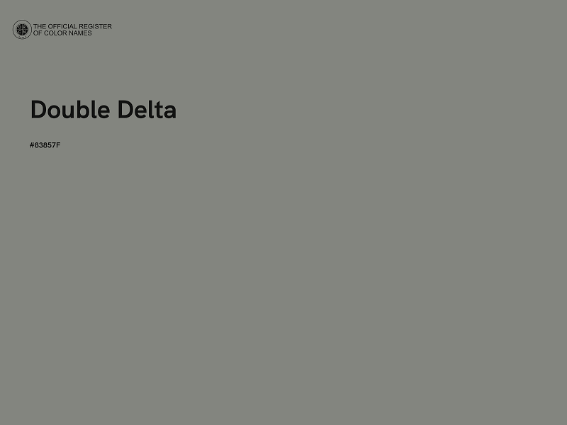 #83857F - Double Delta color image