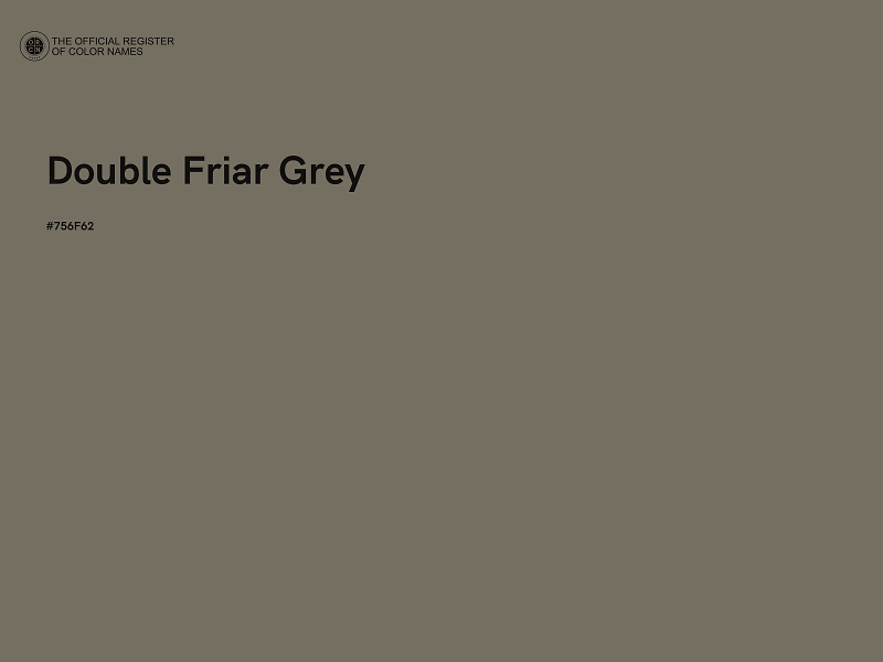 #756F62 - Double Friar Grey color image