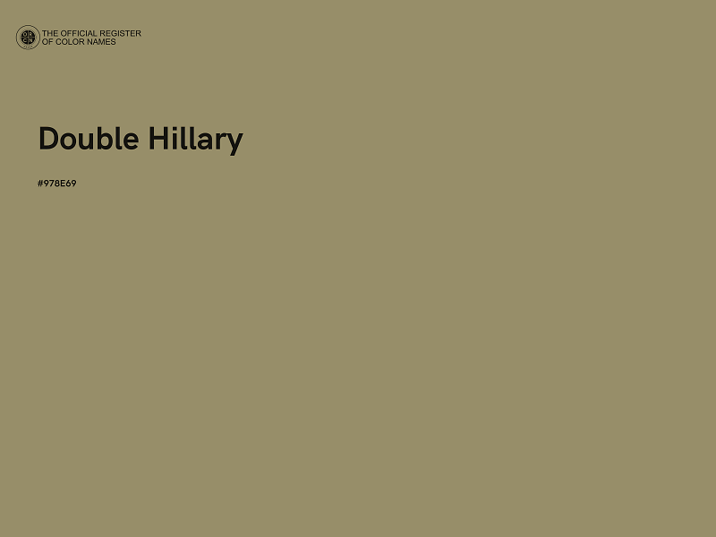 #978E69 - Double Hillary color image