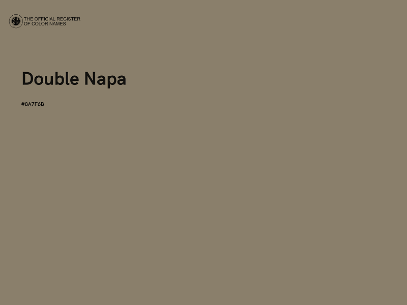 #8A7F6B - Double Napa color image