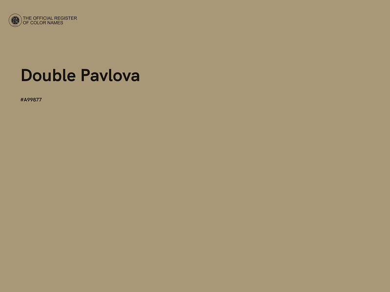 #A99877 - Double Pavlova color image