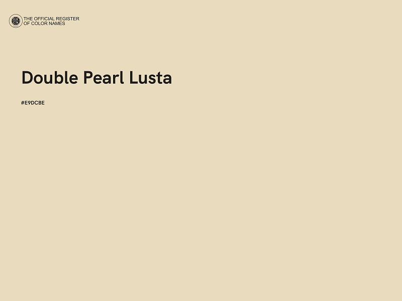 #E9DCBE - Double Pearl Lusta color image