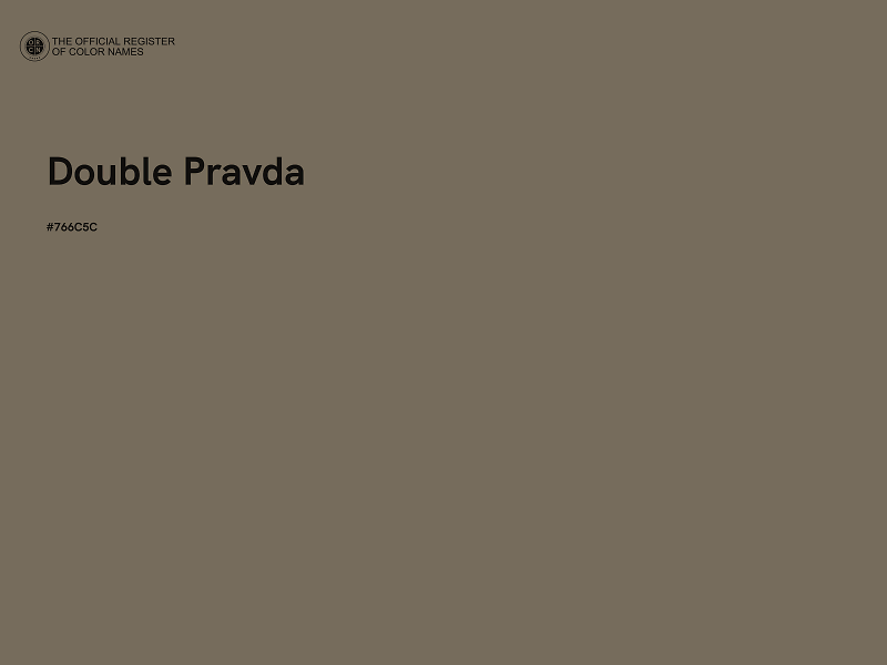 #766C5C - Double Pravda color image