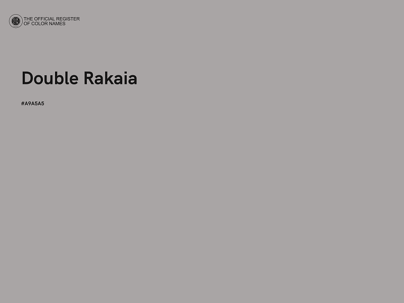 #A9A5A5 - Double Rakaia color image