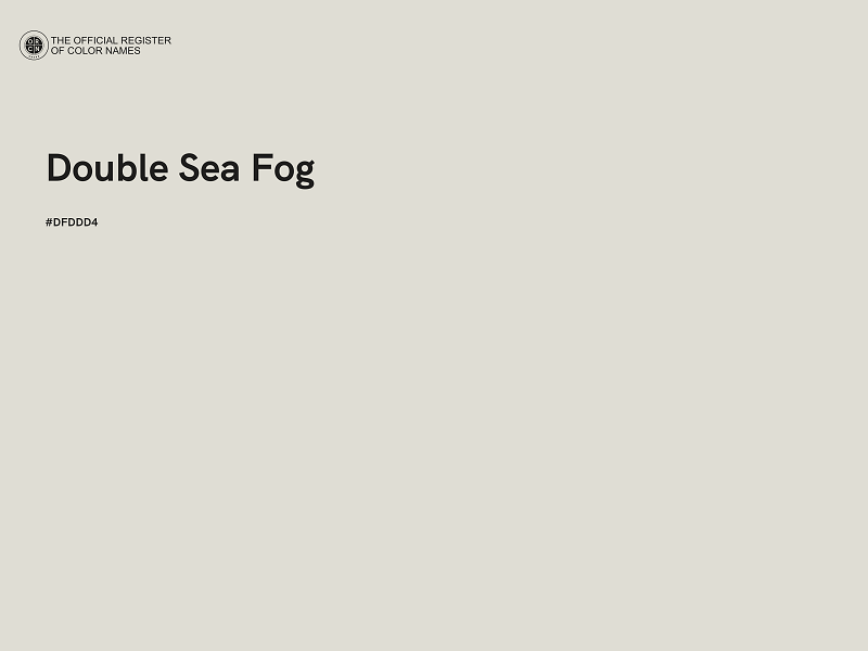 #DFDDD4 - Double Sea Fog color image