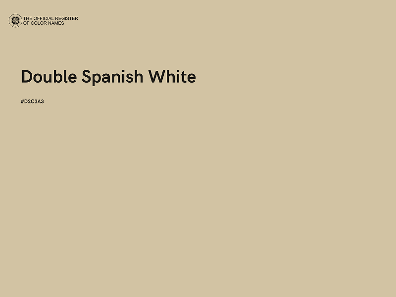 #D2C3A3 - Double Spanish White color image