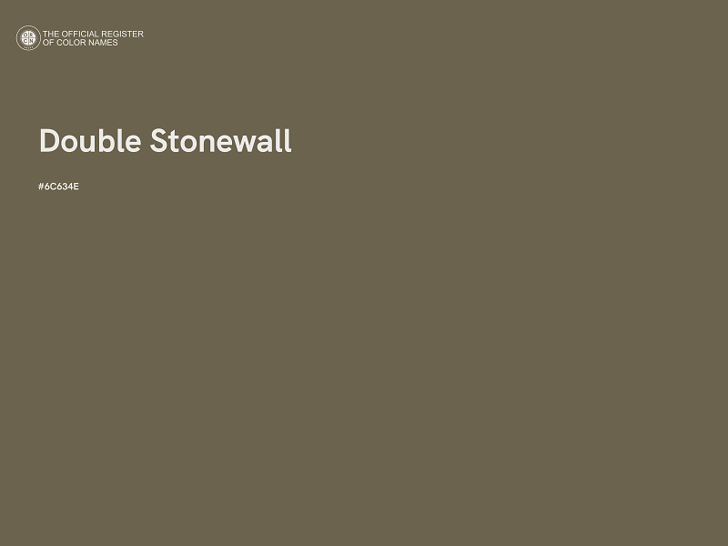 #6C634E - Double Stonewall color image