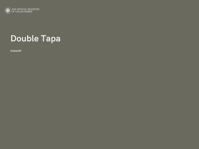 #6A6A5F - Double Tapa color image