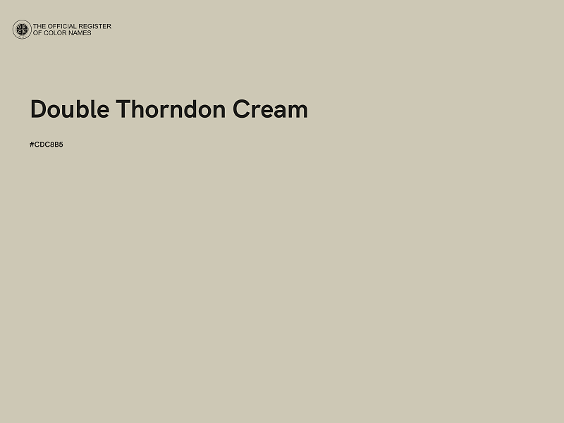 #CDC8B5 - Double Thorndon Cream color image
