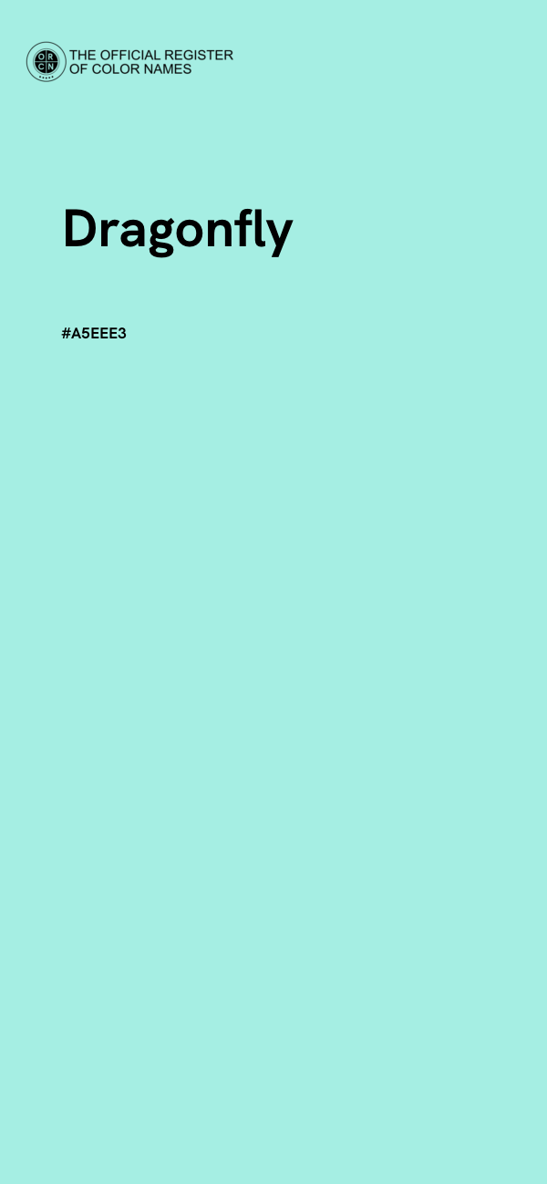 #A5EEE3 - Dragonfly color image