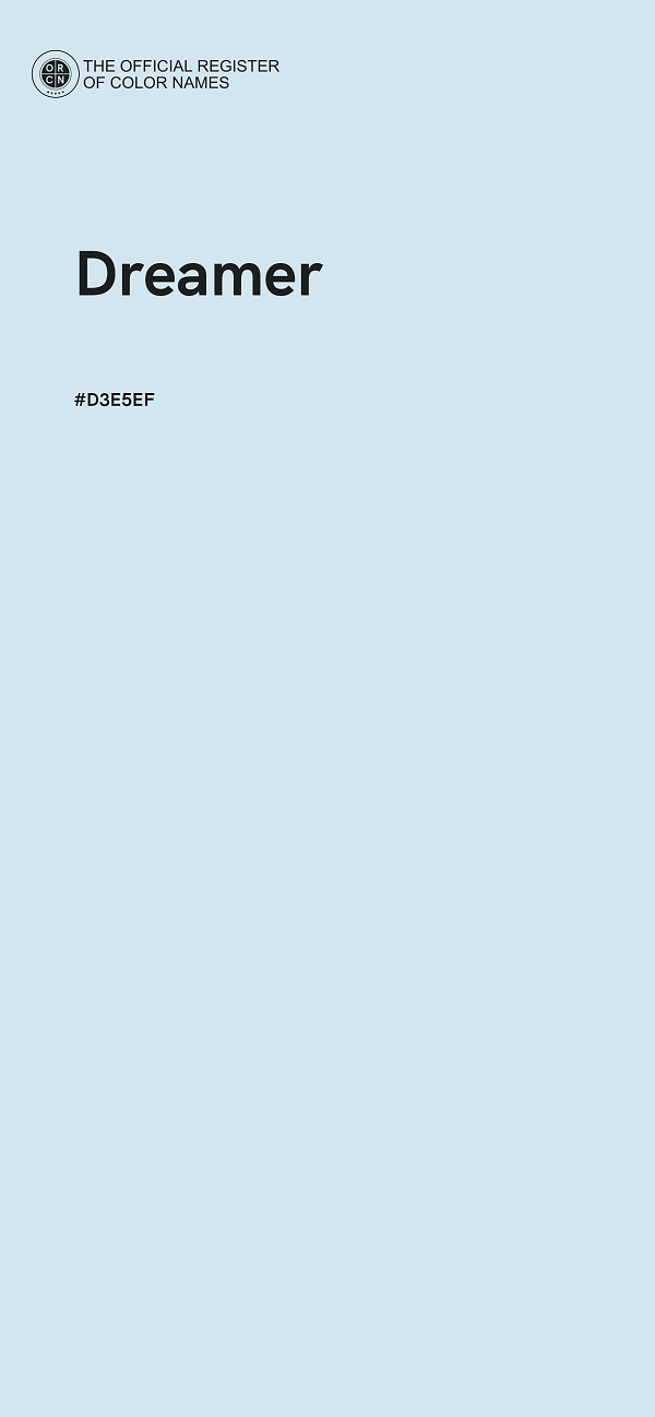 #D3E5EF - Dreamer color image