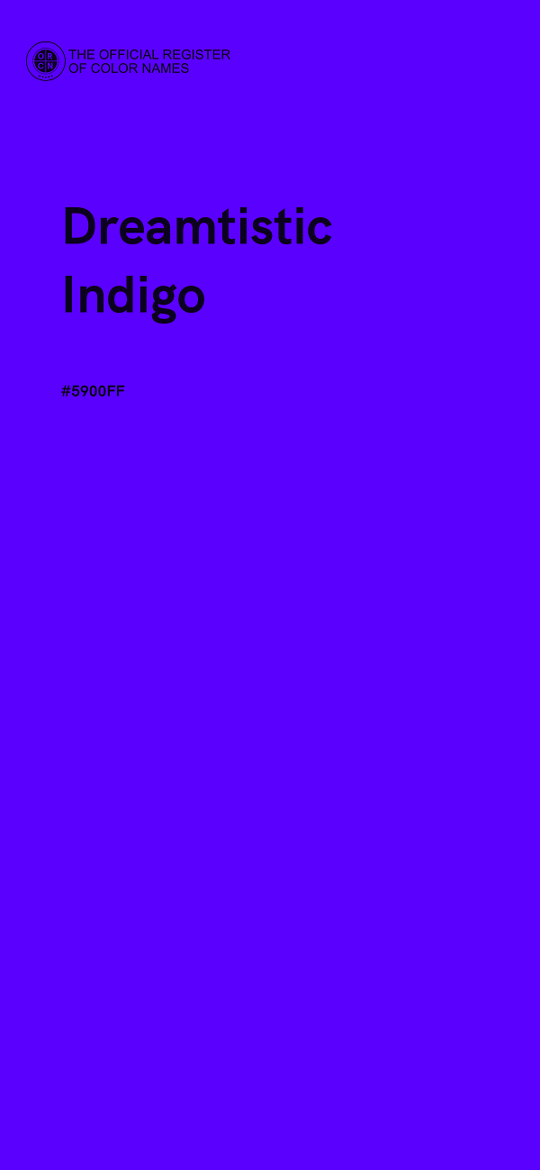 #5900FF - Dreamtistic Indigo color image