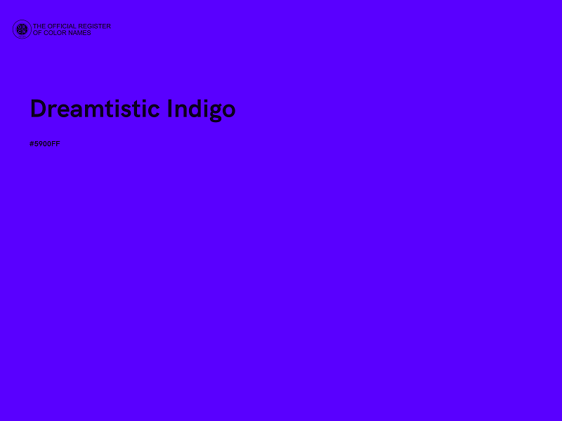 #5900FF - Dreamtistic Indigo color image