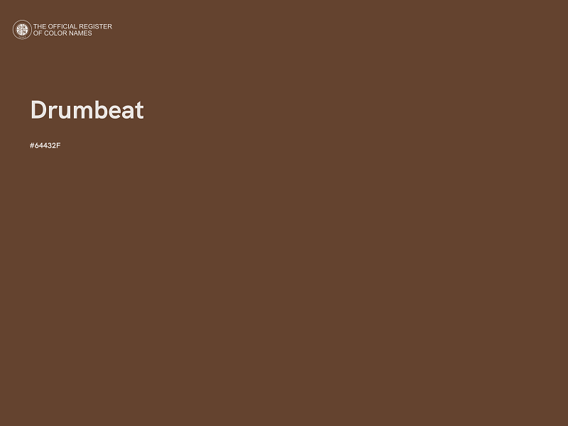 #64432F - Drumbeat color image