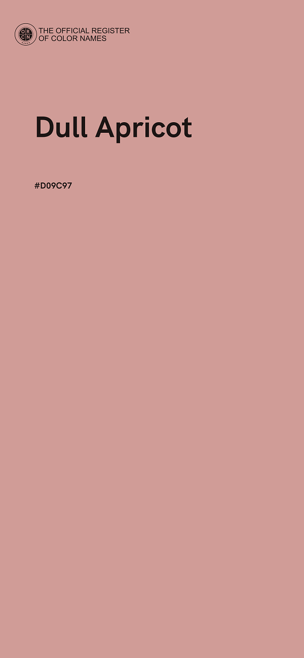 #D09C97 - Dull Apricot color image