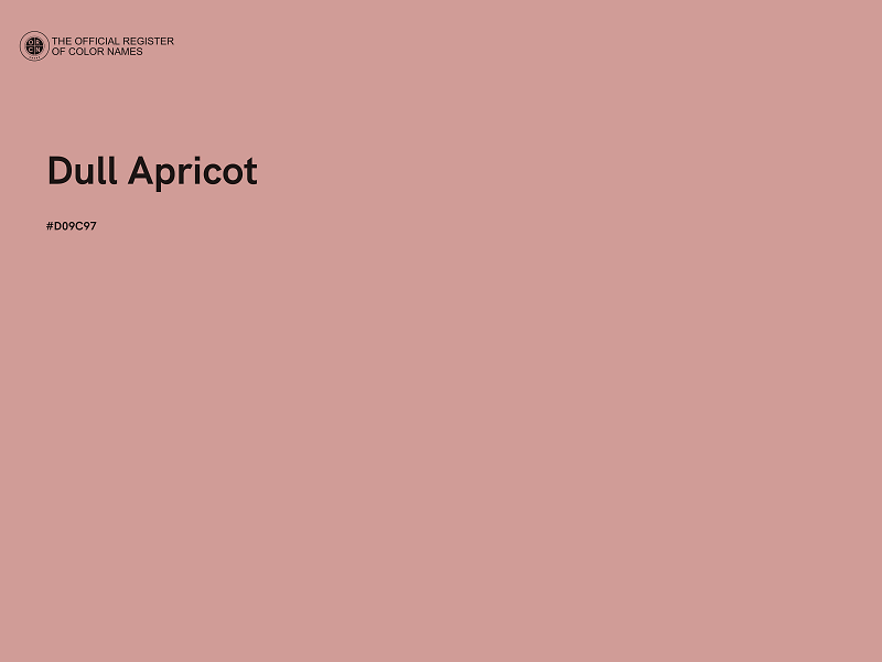 #D09C97 - Dull Apricot color image