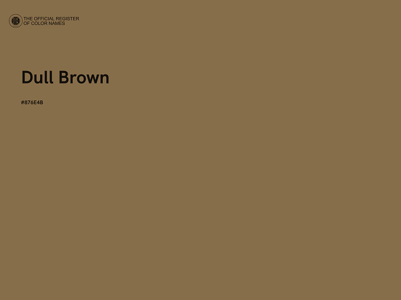 #876E4B - Dull Brown color image