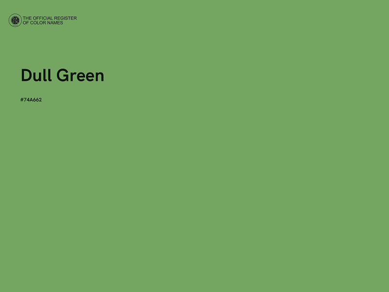 #74A662 - Dull Green color image
