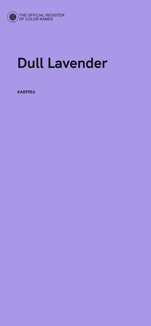 #A899E6 - Dull Lavender color image