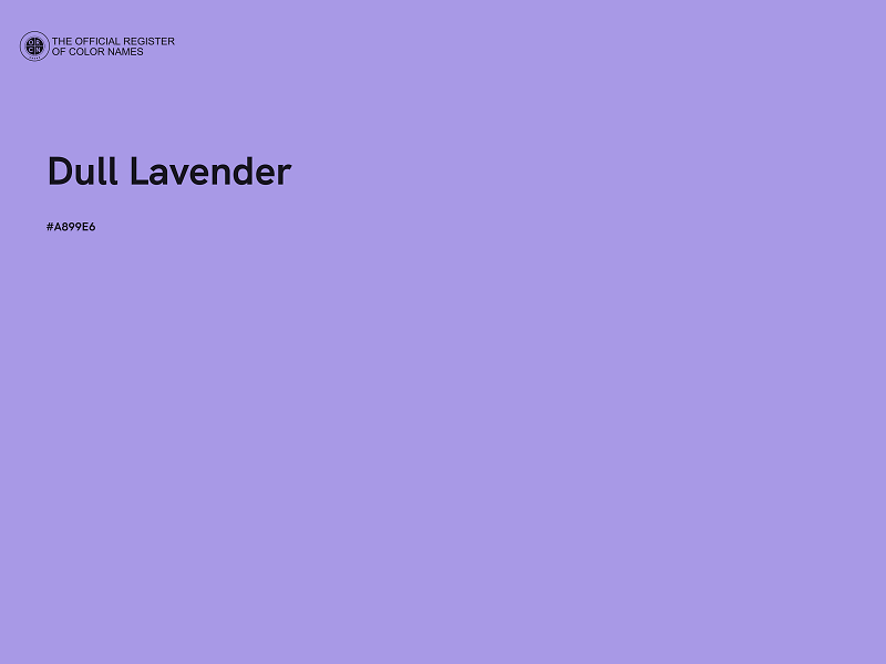 #A899E6 - Dull Lavender color image