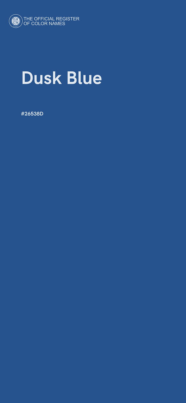 #26538D - Dusk Blue color image