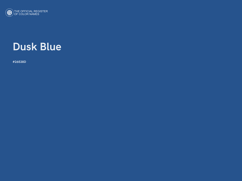 #26538D - Dusk Blue color image