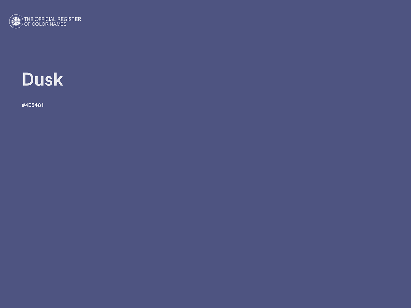 #4E5481 - Dusk color image