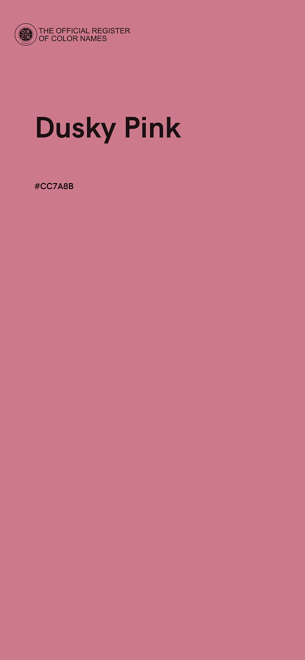 #CC7A8B - Dusky Pink color image