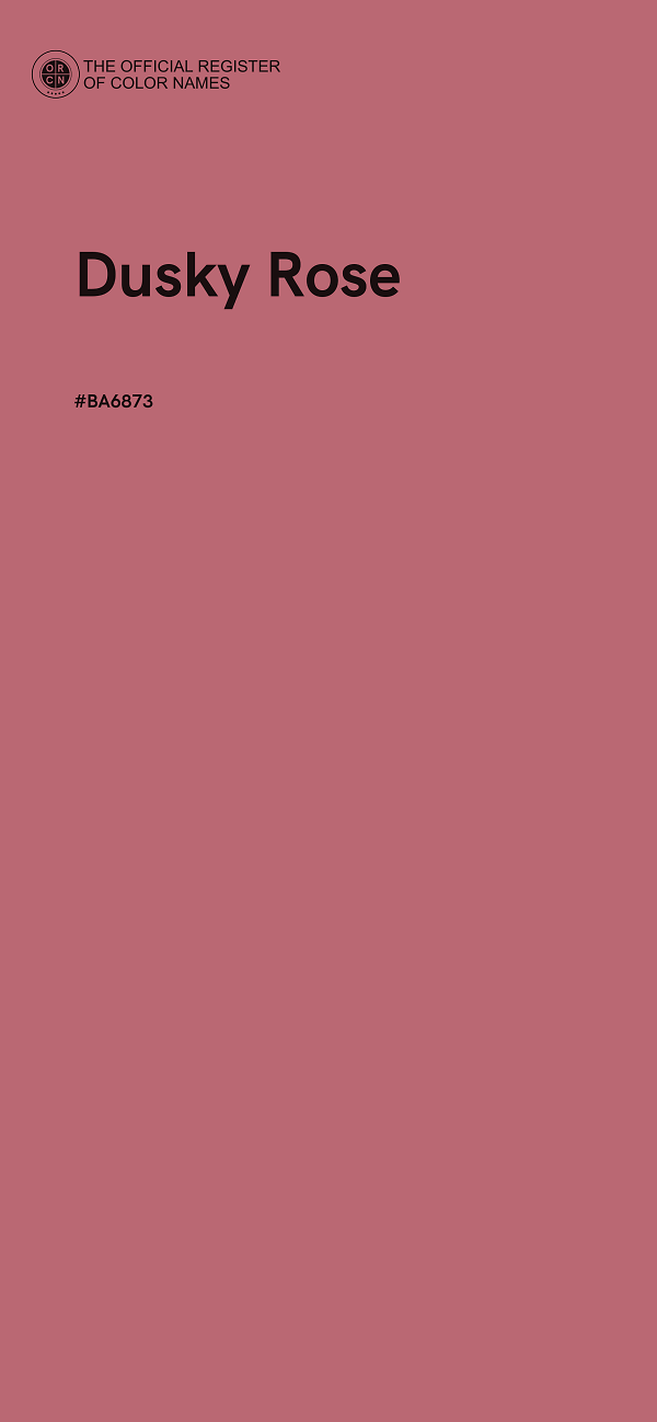 #BA6873 - Dusky Rose color image