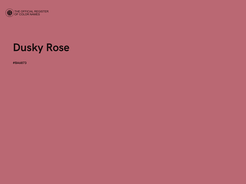 #BA6873 - Dusky Rose color image