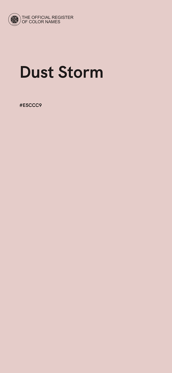 #E5CCC9 - Dust Storm color image