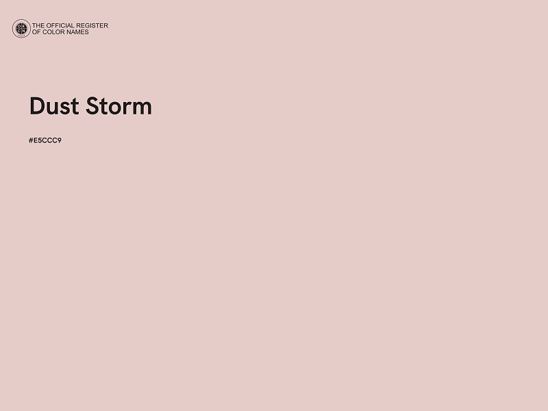 #E5CCC9 - Dust Storm color image