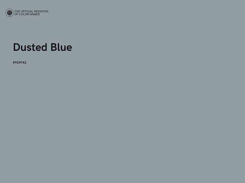 #929FA2 - Dusted Blue color image