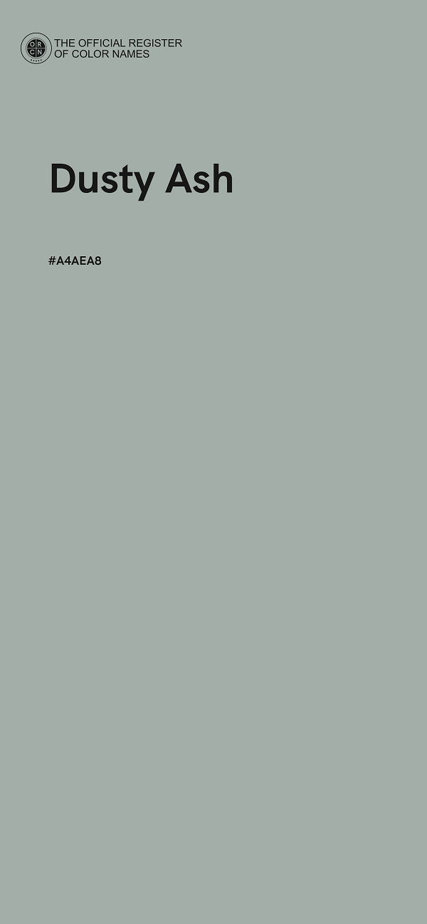 #A4AEA8 - Dusty Ash color image
