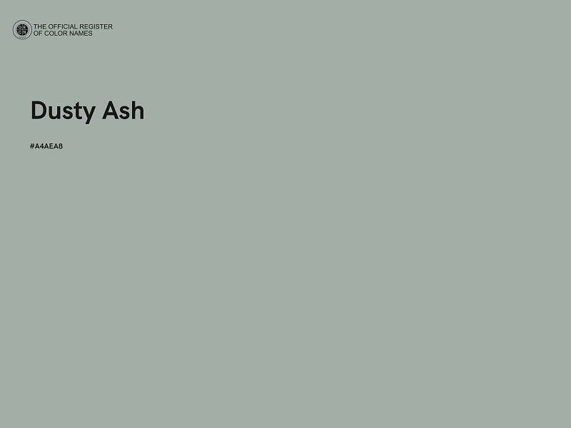 #A4AEA8 - Dusty Ash color image
