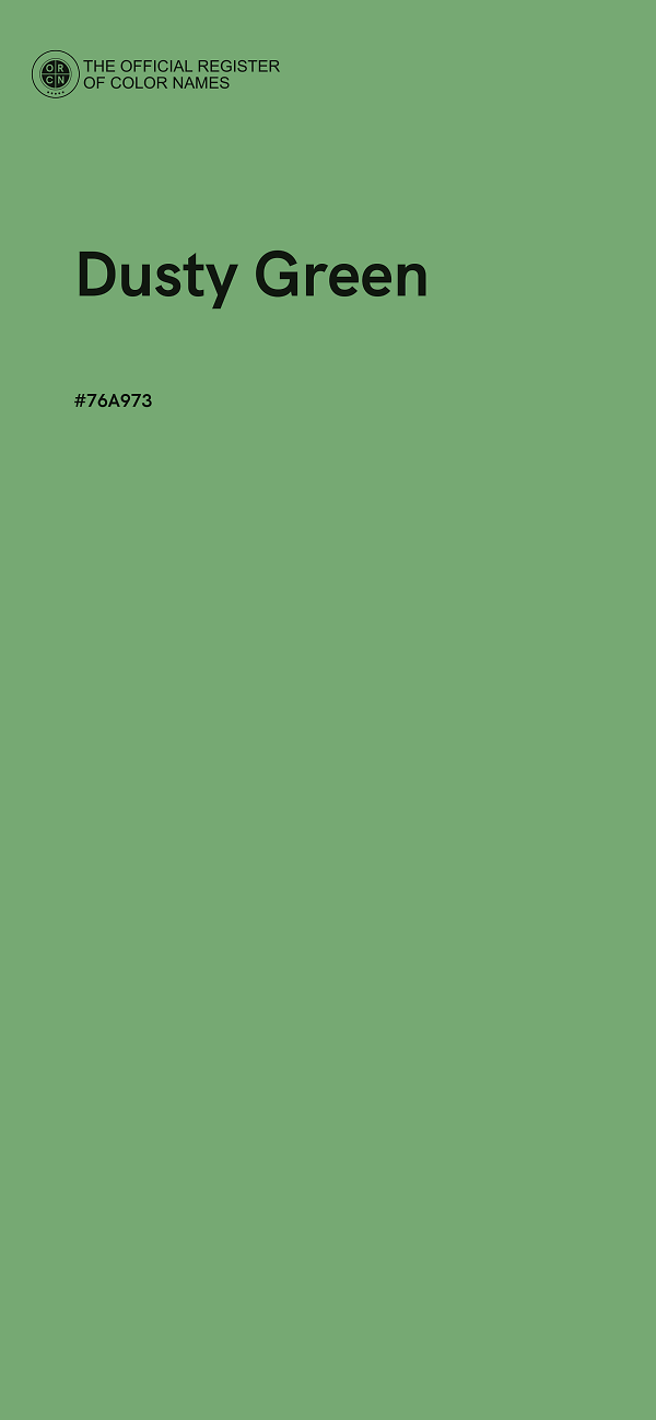 #76A973 - Dusty Green color image