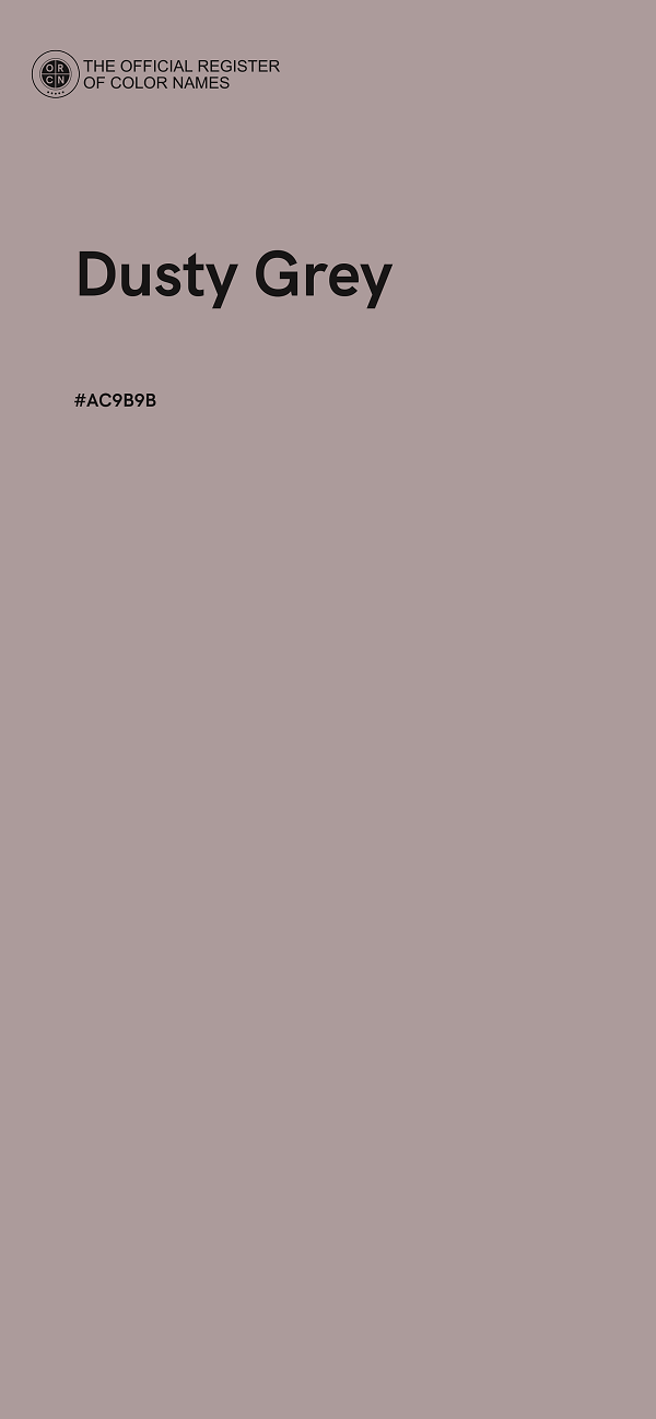#AC9B9B - Dusty Grey color image