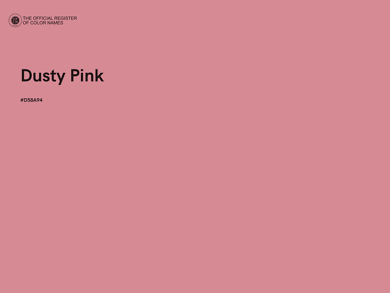 #D58A94 - Dusty Pink color image