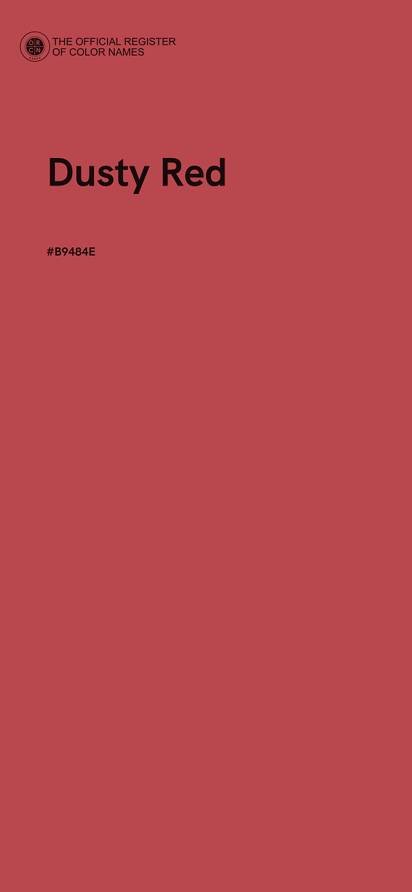 #B9484E - Dusty Red color image