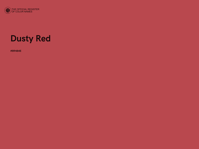 #B9484E - Dusty Red color image
