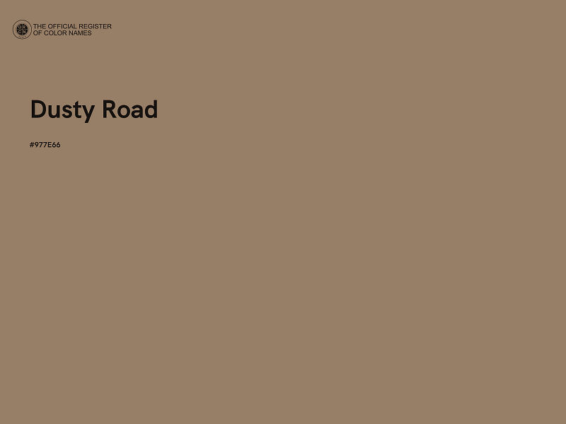 #977E66 - Dusty Road color image