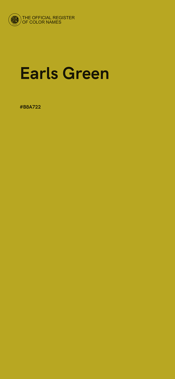#B8A722 - Earls Green color image
