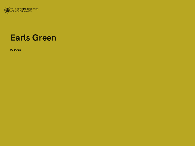 #B8A722 - Earls Green color image