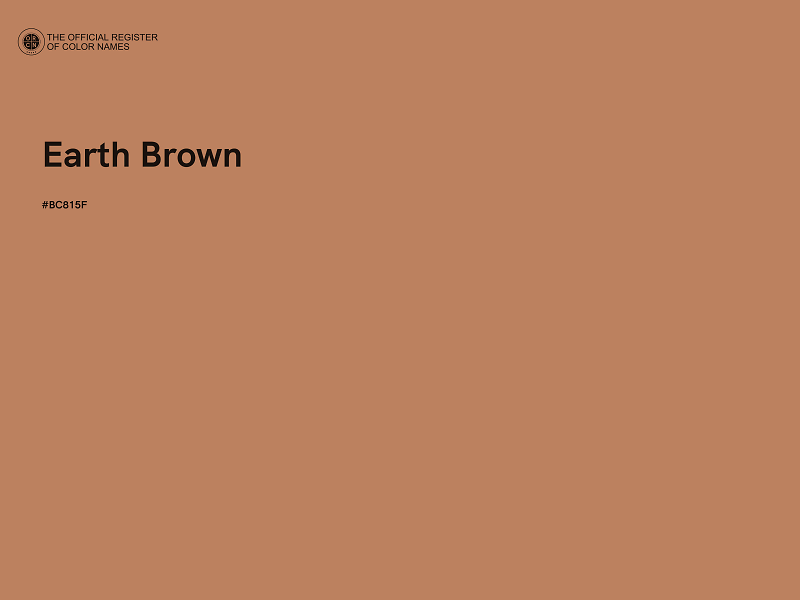 #BC815F - Earth Brown color image