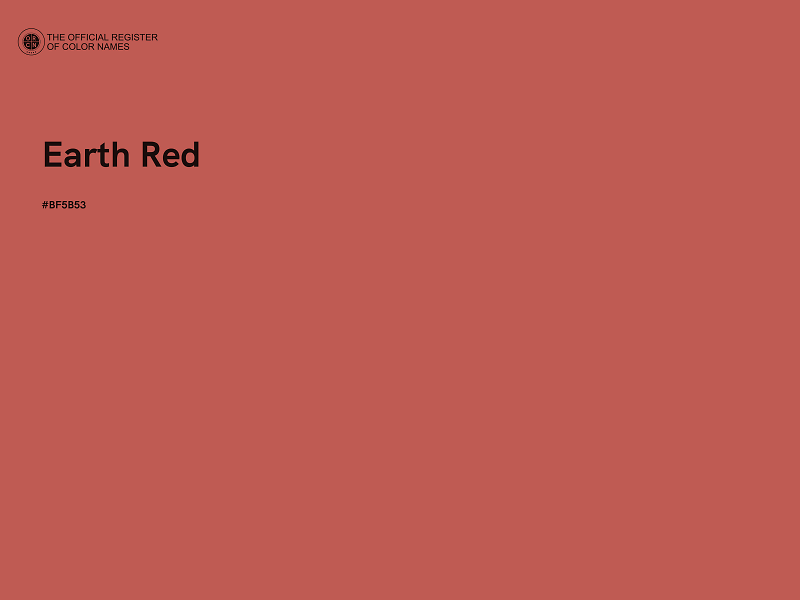 #BF5B53 - Earth Red color image