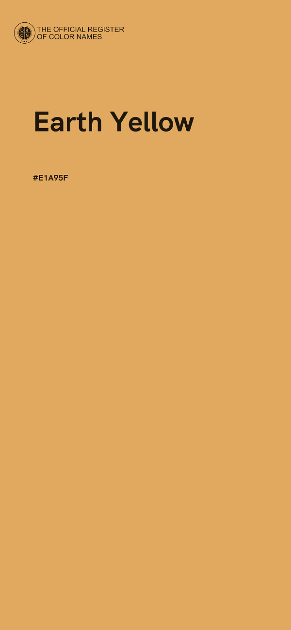 #E1A95F - Earth Yellow color image