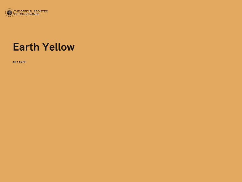 #E1A95F - Earth Yellow color image