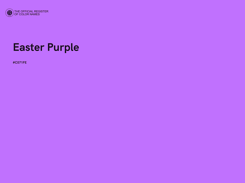 #C071FE - Easter Purple color image