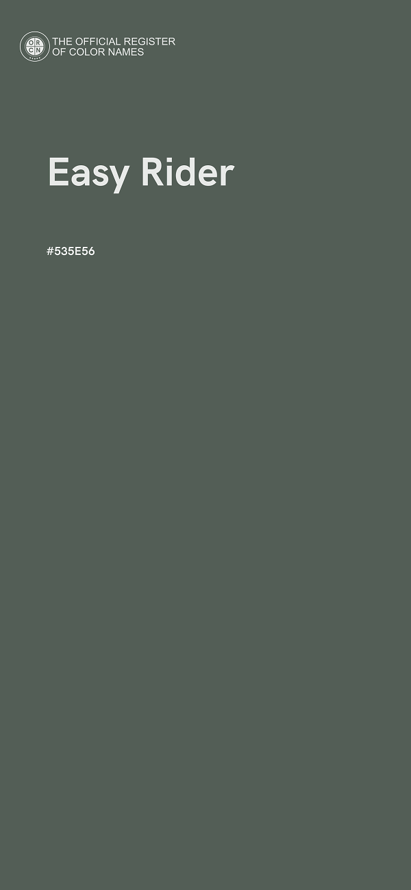 #535E56 - Easy Rider color image